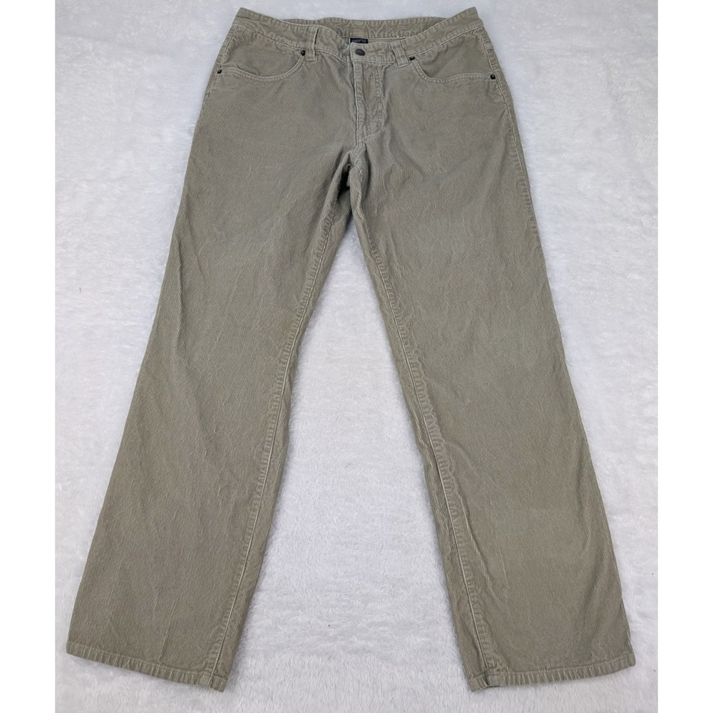 Patagonia Corduroy‎ Pants Mens Size 35x31 Beige Hiking Outdoors Cotton 58220